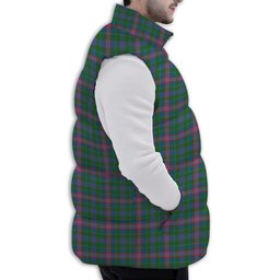 ScotsTee Shop Scottish Pitcairn Hunting Ancient Premium Tartan Puffer Vest Winter White Duck Down Vest Sleeveless