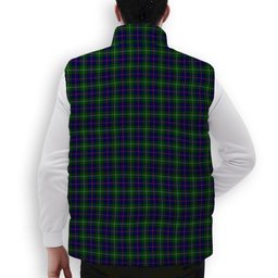 ScotsTee Shop Scottish McThomas Modern Premium Tartan Puffer Vest Winter White Duck Down Vest Sleeveless
