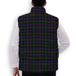 ScotsTee Shop Scottish MacDonald Premium Tartan Puffer Vest Winter White Duck Down Vest Sleeveless