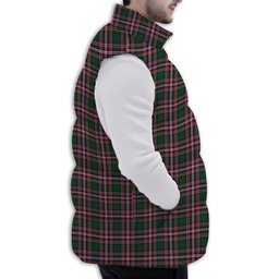 ScotsTee Shop Scottish MacFarlane Hunting Modern Premium Tartan Puffer Vest Winter White Duck Down Vest Sleeveless