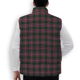 ScotsTee Shop Scottish MacFarlane Hunting Modern Premium Tartan Puffer Vest Winter White Duck Down Vest Sleeveless