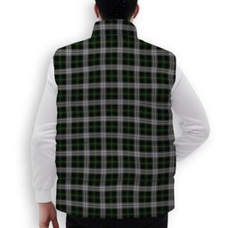 ScotsTee Shop Scottish Gordon Dress MacGregor-Hastie Premium Tartan Puffer Vest Winter White Duck Down Vest Sleeveless