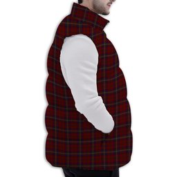 ScotsTee Shop Scottish MacClure Premium Tartan Puffer Vest Winter White Duck Down Vest Sleeveless