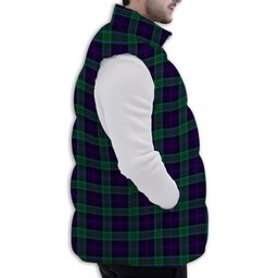 ScotsTee Shop Scottish MacTaggart Johnstons Premium Tartan Puffer Vest Winter White Duck Down Vest Sleeveless