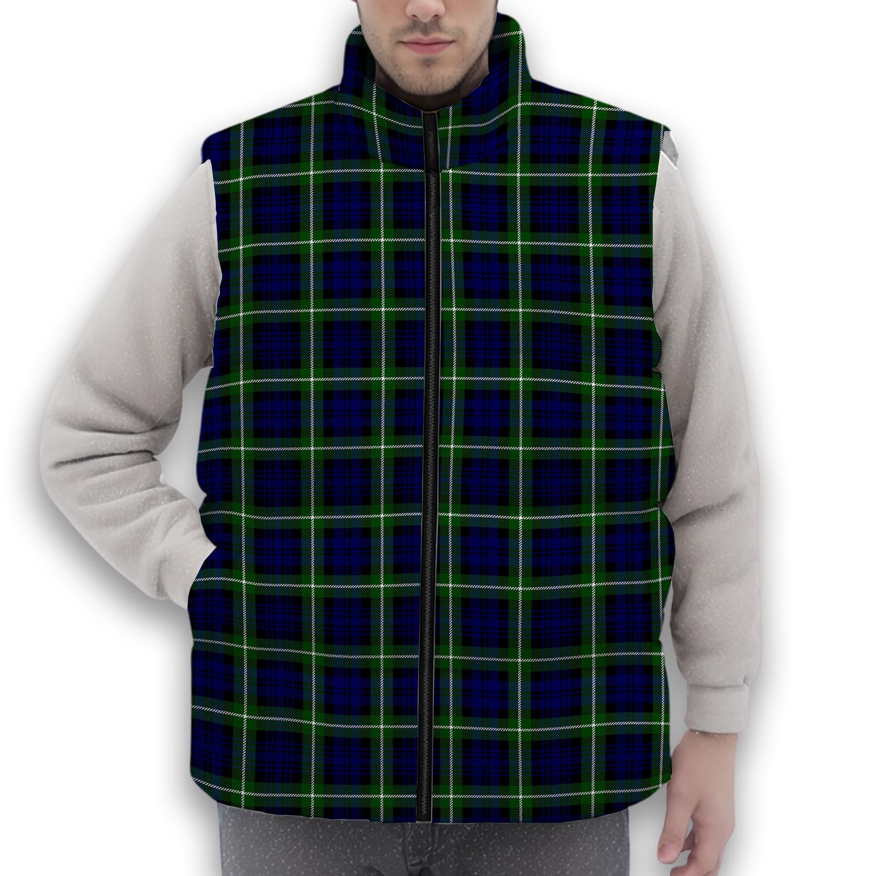 ScotsTee Shop Scottish Lamont Modern Premium Tartan Puffer Vest Winter White Duck Down Vest Sleeveless