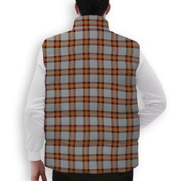 ScotsTee Shop Scottish Young, Christina Premium Tartan Puffer Vest Winter White Duck Down Vest Sleeveless