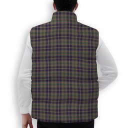 ScotsTee Shop Scottish Taylor Weathered Premium Tartan Puffer Vest Winter White Duck Down Vest Sleeveless
