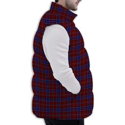 ScotsTee Shop Scottish Hudson Premium Tartan Puffer Vest Winter White Duck Down Vest Sleeveless