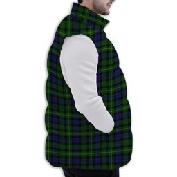 ScotsTee Shop Scottish Rollo Premium Tartan Puffer Vest Winter White Duck Down Vest Sleeveless