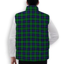 ScotsTee Shop Scottish Graham of Menteith Modern Premium Tartan Puffer Vest Winter White Duck Down Vest Sleeveless