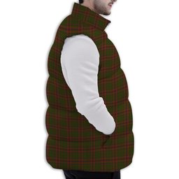 ScotsTee Shop Scottish McGillivray Hunting Premium Tartan Puffer Vest Winter White Duck Down Vest Sleeveless