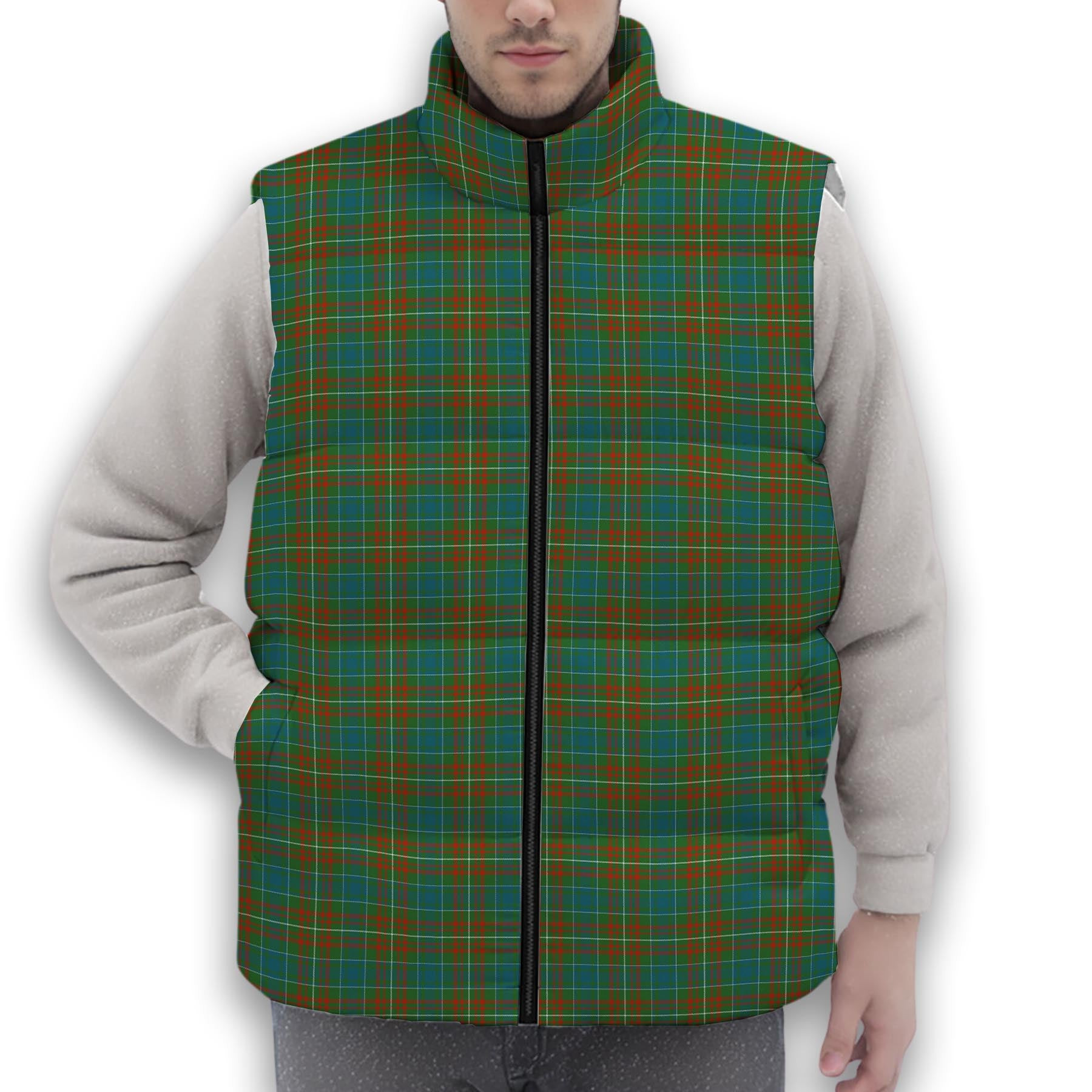 ScotsTee Shop Scottish McConnell Ancient Premium Tartan Puffer Vest Winter White Duck Down Vest Sleeveless