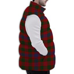 ScotsTee Shop Scottish Ross Premium Tartan Puffer Vest Winter White Duck Down Vest Sleeveless