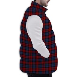 ScotsTee Shop Scottish MacLachlan 2 Premium Tartan Puffer Vest Winter White Duck Down Vest Sleeveless