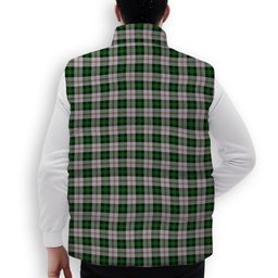 ScotsTee Shop Scottish Ross Arisaid Premium Tartan Puffer Vest Winter White Duck Down Vest Sleeveless