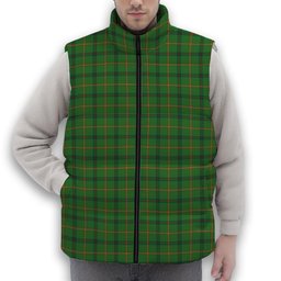 ScotsTee Shop Scottish Strachan Hunting Modern Premium Tartan Puffer Vest Winter White Duck Down Vest Sleeveless