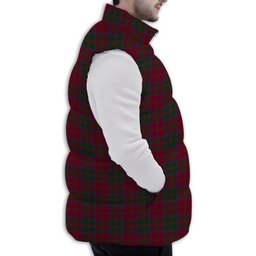 ScotsTee Shop Scottish MacDougall 1880 2 Premium Tartan Puffer Vest Winter White Duck Down Vest Sleeveless