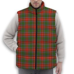 ScotsTee Shop Scottish Somerville Ancient Premium Tartan Puffer Vest Winter White Duck Down Vest Sleeveless