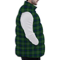 ScotsTee Shop Scottish Graden Premium Tartan Puffer Vest Winter White Duck Down Vest Sleeveless