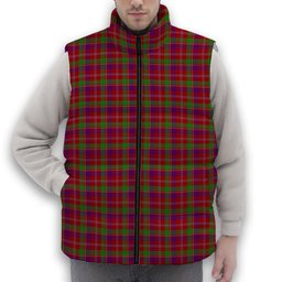 ScotsTee Shop Scottish Glenfinnan Premium Tartan Puffer Vest Winter White Duck Down Vest Sleeveless