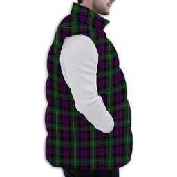 ScotsTee Shop Scottish Wilson Premium Tartan Puffer Vest Winter White Duck Down Vest Sleeveless