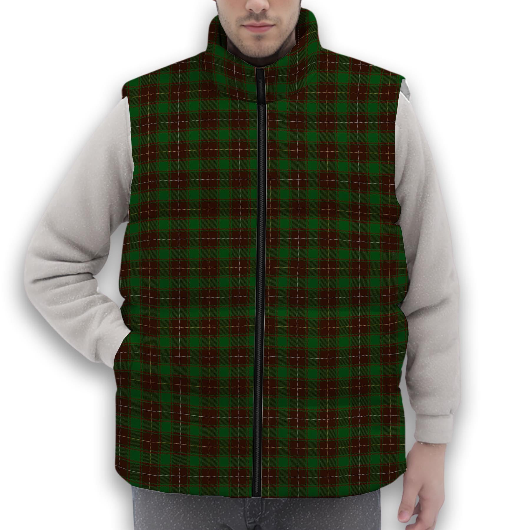 ScotsTee Shop Scottish McPhee Hunting Premium Tartan Puffer Vest Winter White Duck Down Vest Sleeveless