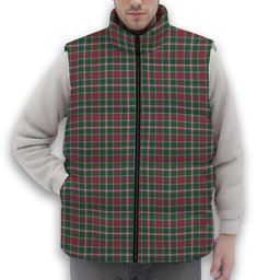 ScotsTee Shop Scottish Spens Ancient Premium Tartan Puffer Vest Winter White Duck Down Vest Sleeveless