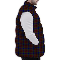 ScotsTee Shop Scottish Highfield Premium Tartan Puffer Vest Winter White Duck Down Vest Sleeveless