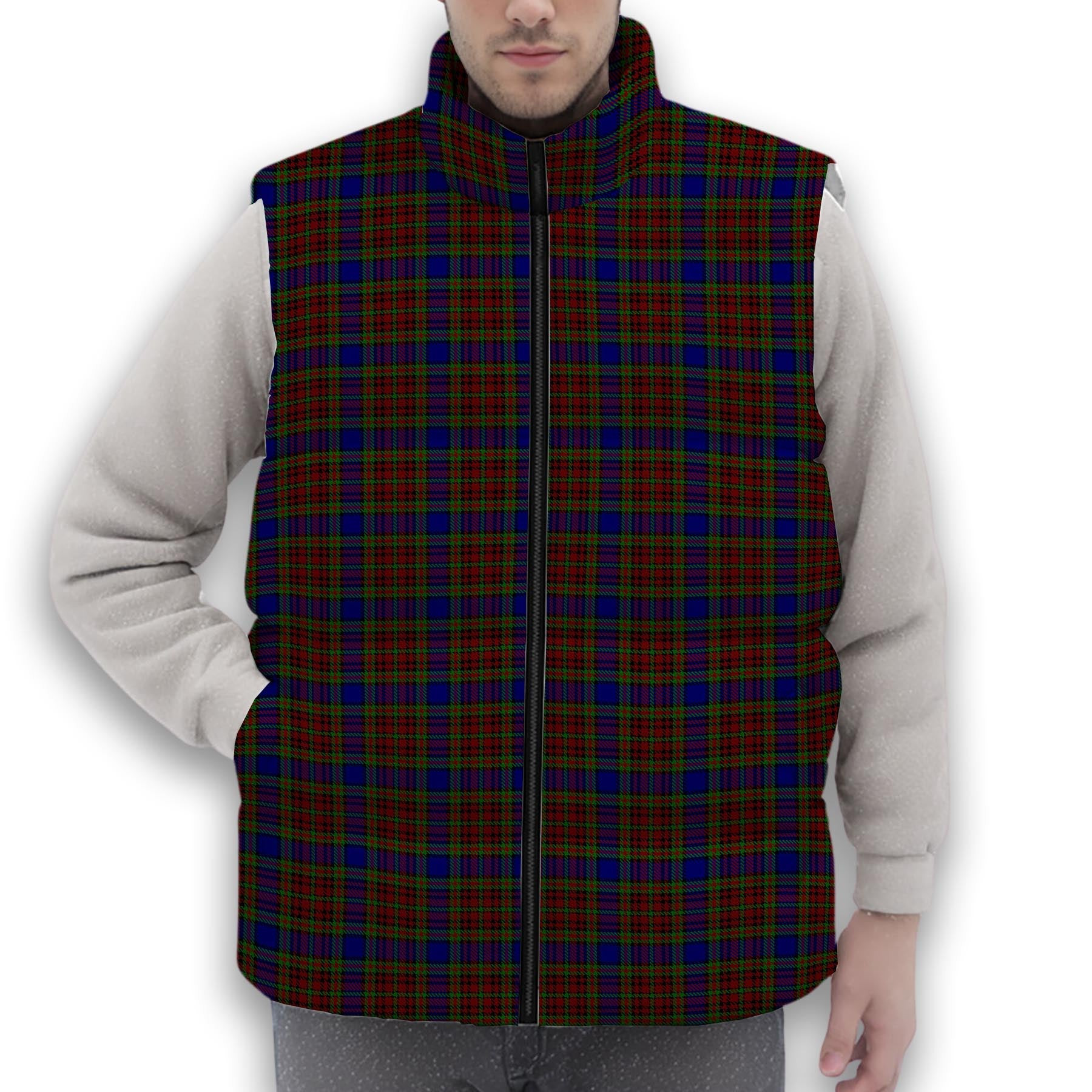 ScotsTee Shop Scottish Highfield Premium Tartan Puffer Vest Winter White Duck Down Vest Sleeveless