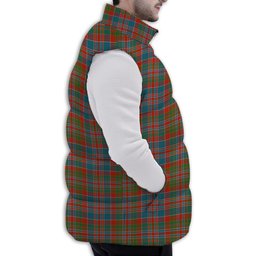 ScotsTee Shop Scottish MacDonald of Boisdale Ancient Premium Tartan Puffer Vest Winter White Duck Down Vest Sleeveless