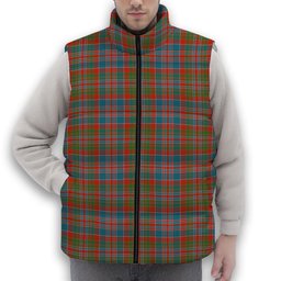 ScotsTee Shop Scottish MacDonald of Boisdale Ancient Premium Tartan Puffer Vest Winter White Duck Down Vest Sleeveless