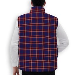 ScotsTee Shop Scottish Laing of Archiestown Premium Tartan Puffer Vest Winter White Duck Down Vest Sleeveless