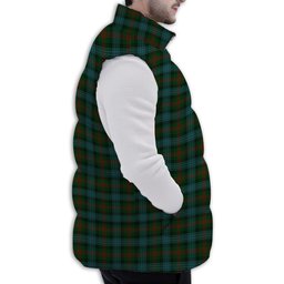 ScotsTee Shop Scottish Ross Hunting Premium Tartan Puffer Vest Winter White Duck Down Vest Sleeveless