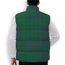 ScotsTee Shop Scottish Snodgrass Premium Tartan Puffer Vest Winter White Duck Down Vest Sleeveless