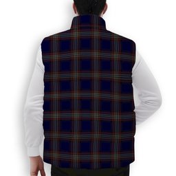 ScotsTee Shop Scottish York Regional Police Premium Tartan Puffer Vest Winter White Duck Down Vest Sleeveless