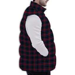ScotsTee Shop Scottish Lindsay-McGee Modern Clan Premium Tartan Puffer Vest Winter White Duck Down Vest Sleeveless