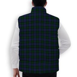 ScotsTee Shop Scottish Sutherland 42nd Premium Tartan Puffer Vest Winter White Duck Down Vest Sleeveless