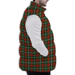 ScotsTee Shop Scottish Prince of Wales Premium Tartan Puffer Vest Winter White Duck Down Vest Sleeveless
