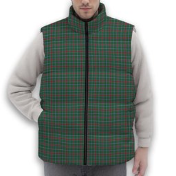 ScotsTee Shop Scottish Spence Fragment Modern Clan Premium Tartan Puffer Vest Winter White Duck Down Vest Sleeveless