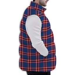 ScotsTee Shop Scottish Laing of Archiestown Modern Premium Tartan Puffer Vest Winter White Duck Down Vest Sleeveless
