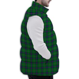 ScotsTee Shop Scottish Washington State Premium Tartan Puffer Vest Winter White Duck Down Vest Sleeveless