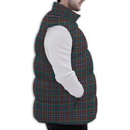 ScotsTee Shop Scottish Russell Old Modern Premium Tartan Puffer Vest Winter White Duck Down Vest Sleeveless