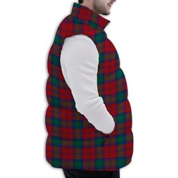 ScotsTee Shop Scottish Lindsay Modern Premium Tartan Puffer Vest Winter White Duck Down Vest Sleeveless