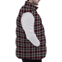 ScotsTee Shop Scottish Little Dress Premium Tartan Puffer Vest Winter White Duck Down Vest Sleeveless