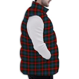 ScotsTee Shop Scottish Teall of Teallach Premium Tartan Puffer Vest Winter White Duck Down Vest Sleeveless