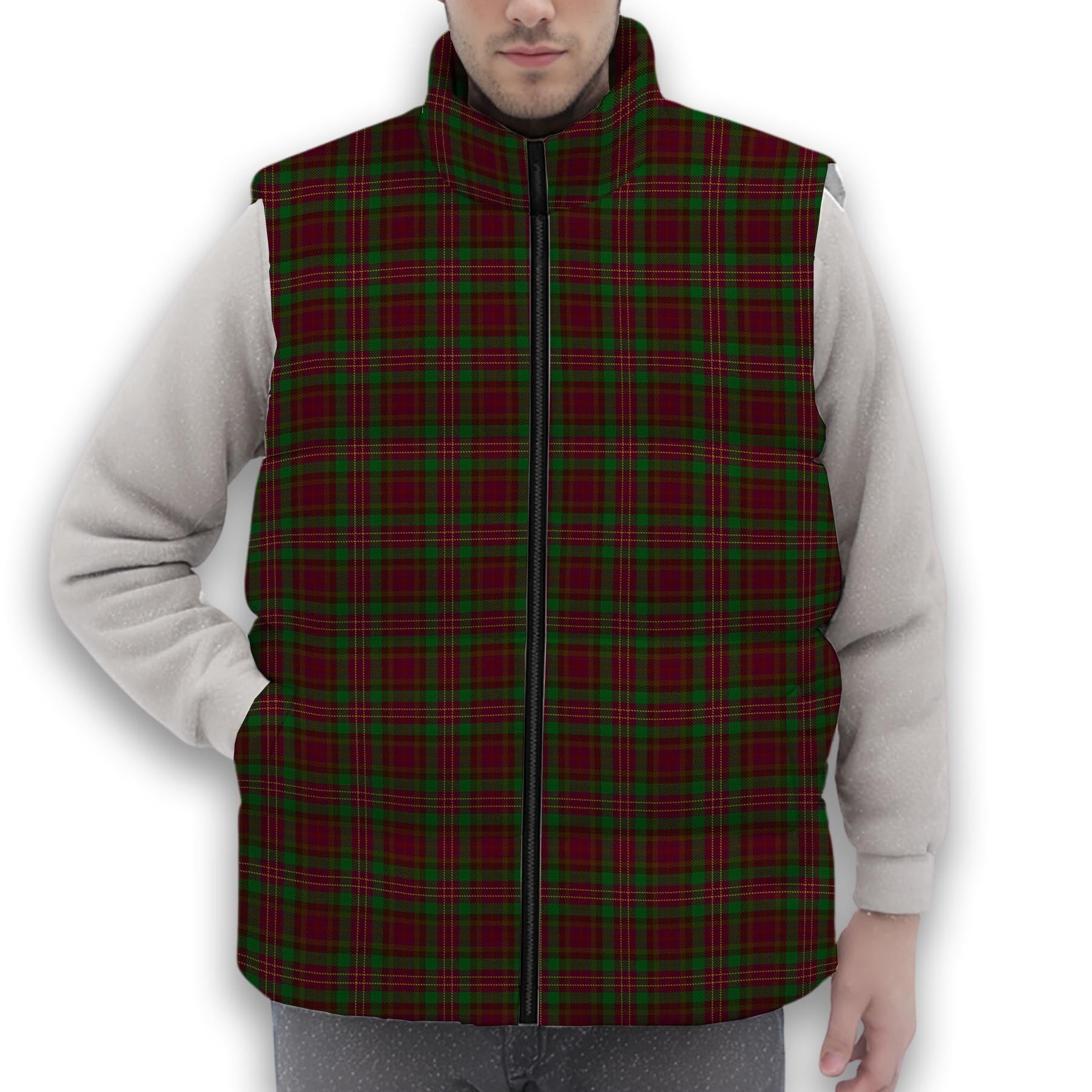 ScotsTee Shop Scottish Leighton Premium Tartan Puffer Vest Winter White Duck Down Vest Sleeveless