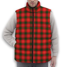ScotsTee Shop Scottish McPhee Modern Premium Tartan Puffer Vest Winter White Duck Down Vest Sleeveless