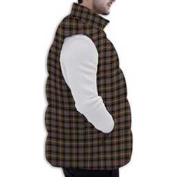 ScotsTee Shop Scottish Sutherland Weathered Premium Tartan Puffer Vest Winter White Duck Down Vest Sleeveless