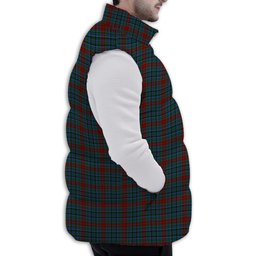 ScotsTee Shop Scottish Gordon 3 Premium Tartan Puffer Vest Winter White Duck Down Vest Sleeveless