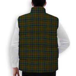 ScotsTee Shop Scottish MacLean of Kingairloch Premium Tartan Puffer Vest Winter White Duck Down Vest Sleeveless
